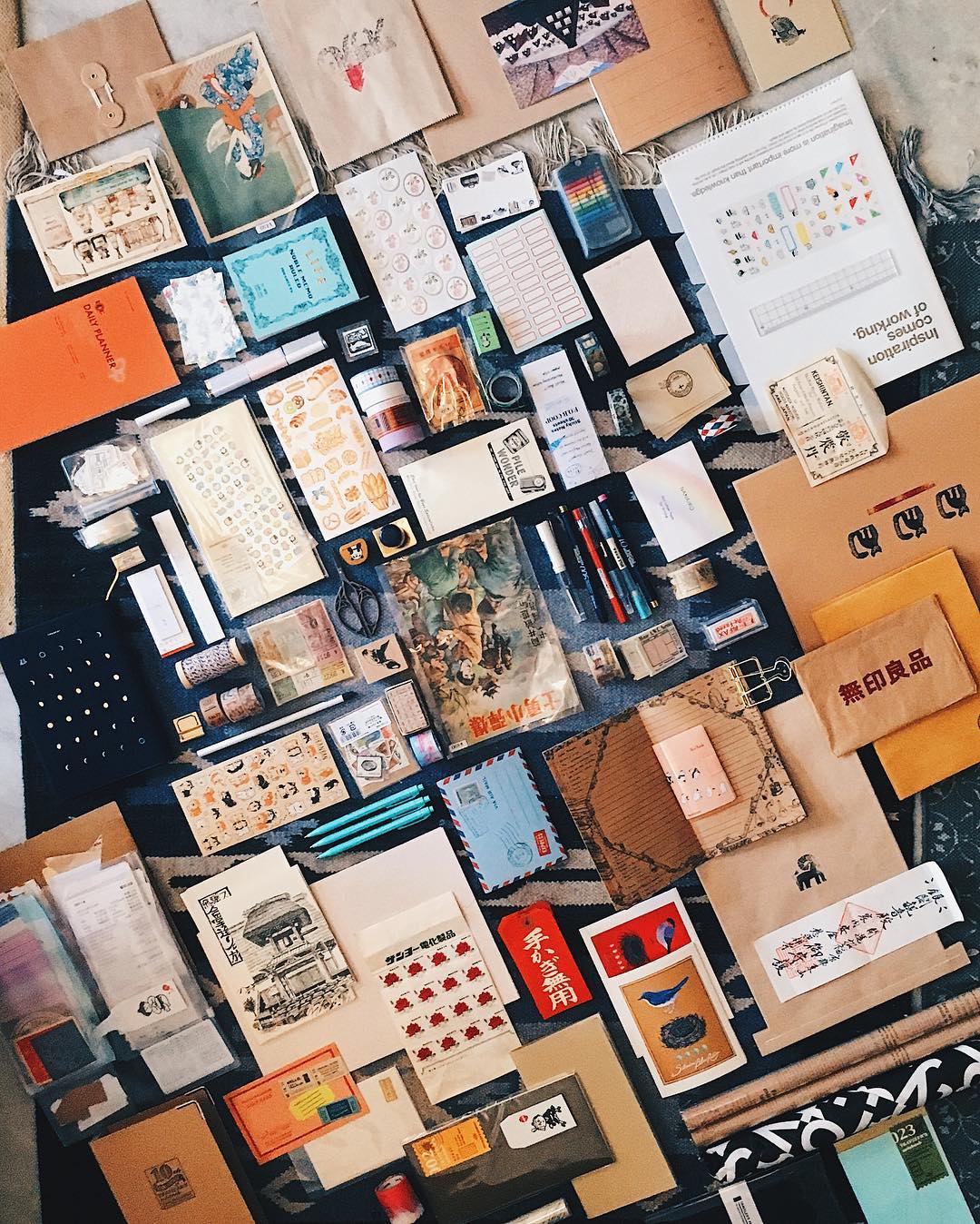 Stationery I brought back from a trip to Japan. I am still putting it all away.