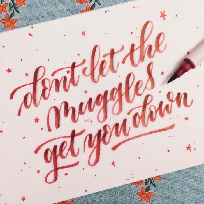 Brush lettering